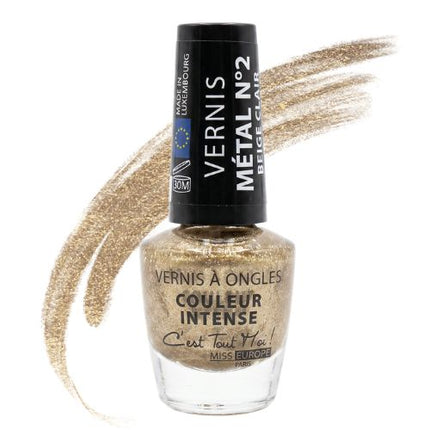 Miss Europe Metallic Nail Polish - Intense Color