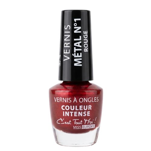 Miss Europe Metallic Nail Polish - Intense Color