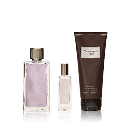 First Instinct Man For Men Set Eau De Toilette 100ml,Eau De Toilette 15ml Travelspray,Hair&Bodywash 200ml