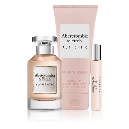& Fitch Authentic Woman For Women Set Eau De Parfum 100ml,Eau De Parfum 15ml ,Body Lotion 200ml