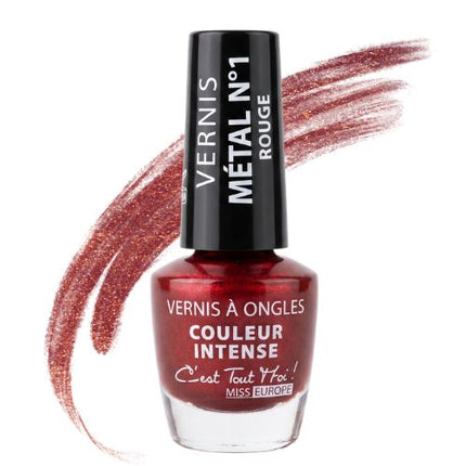 Miss Europe Metallic Nail Polish - Intense Color