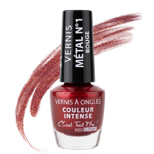 Miss Europe Metallic Nail Polish - Intense Color